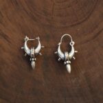 SpikeDrop Small Silver Earrings