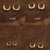 Boucles d’oreilles créoles épaisses