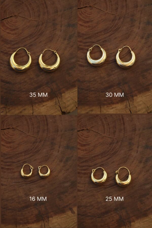 Boucles d’oreilles créoles épaisses