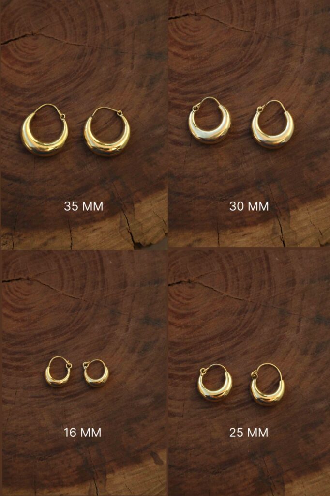 Boucles d’oreilles créoles épaisses