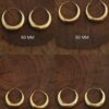 Boucles d’oreilles créoles épaisses