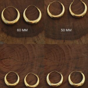 Pendientes de aro gruesos