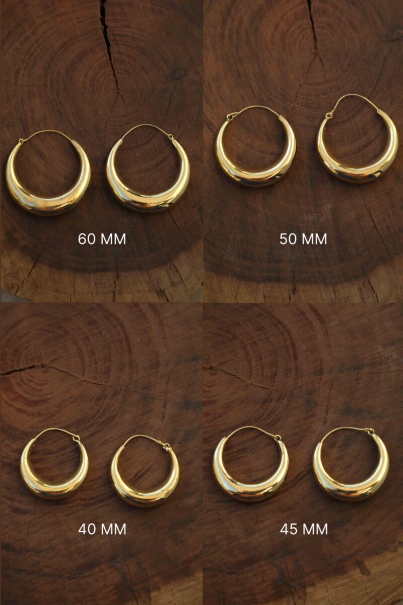Pendientes de aro gruesos