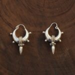 SpikeDrop Small Silver Earrings