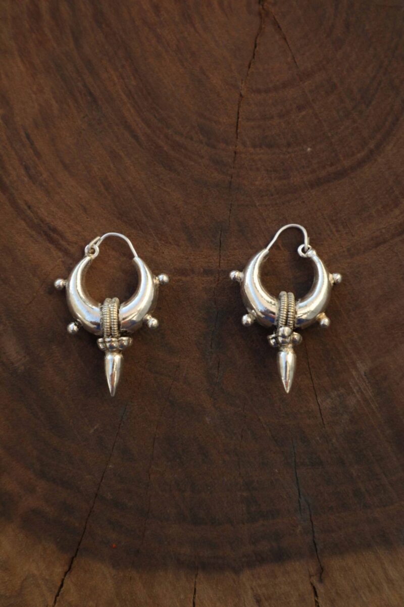 SpikeDrop Orecchini Piccoli in Argento