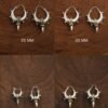 SpikeDrop Small Silver Earrings