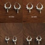 SpikeDrop Small Silver Earrings