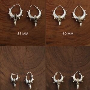 Petites boucles d’oreilles en argent SpikeDrop