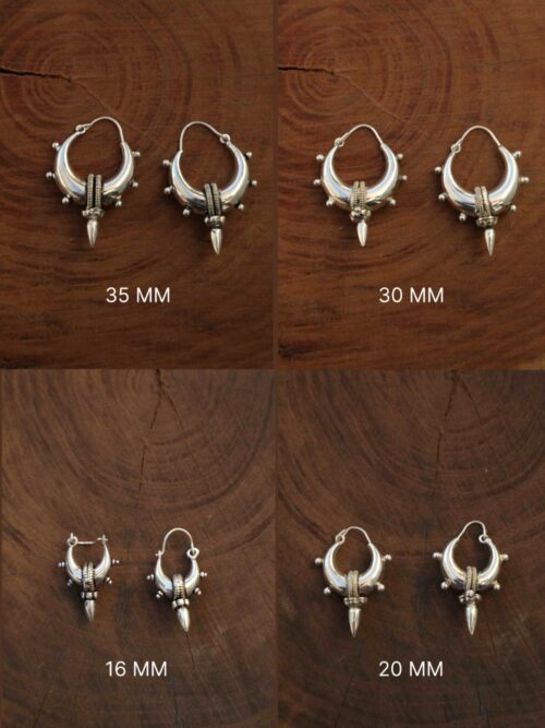 SpikeDrop Orecchini Piccoli in Argento