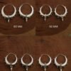 Spike Drop Silver Earrings