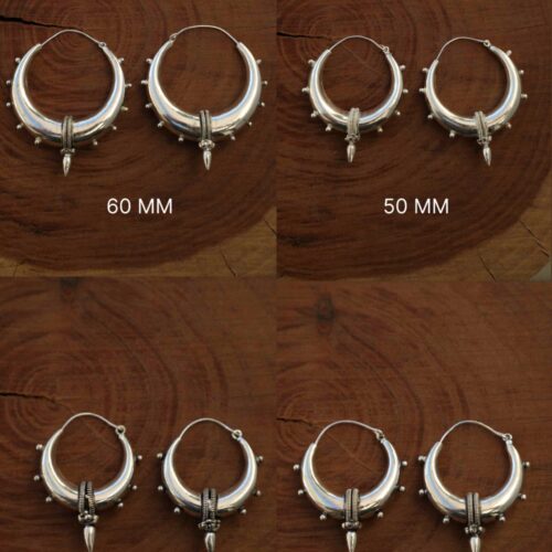 Spike Drop Silver Earrings