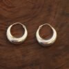 Chunky Small Silver Earrings