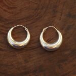 Grosses petites boucles d’oreilles en argent