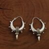 SpikeDrop Small Silver Earrings