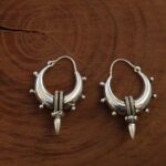 SpikeDrop Small Silver Earrings