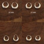 Grosses petites boucles d’oreilles en argent