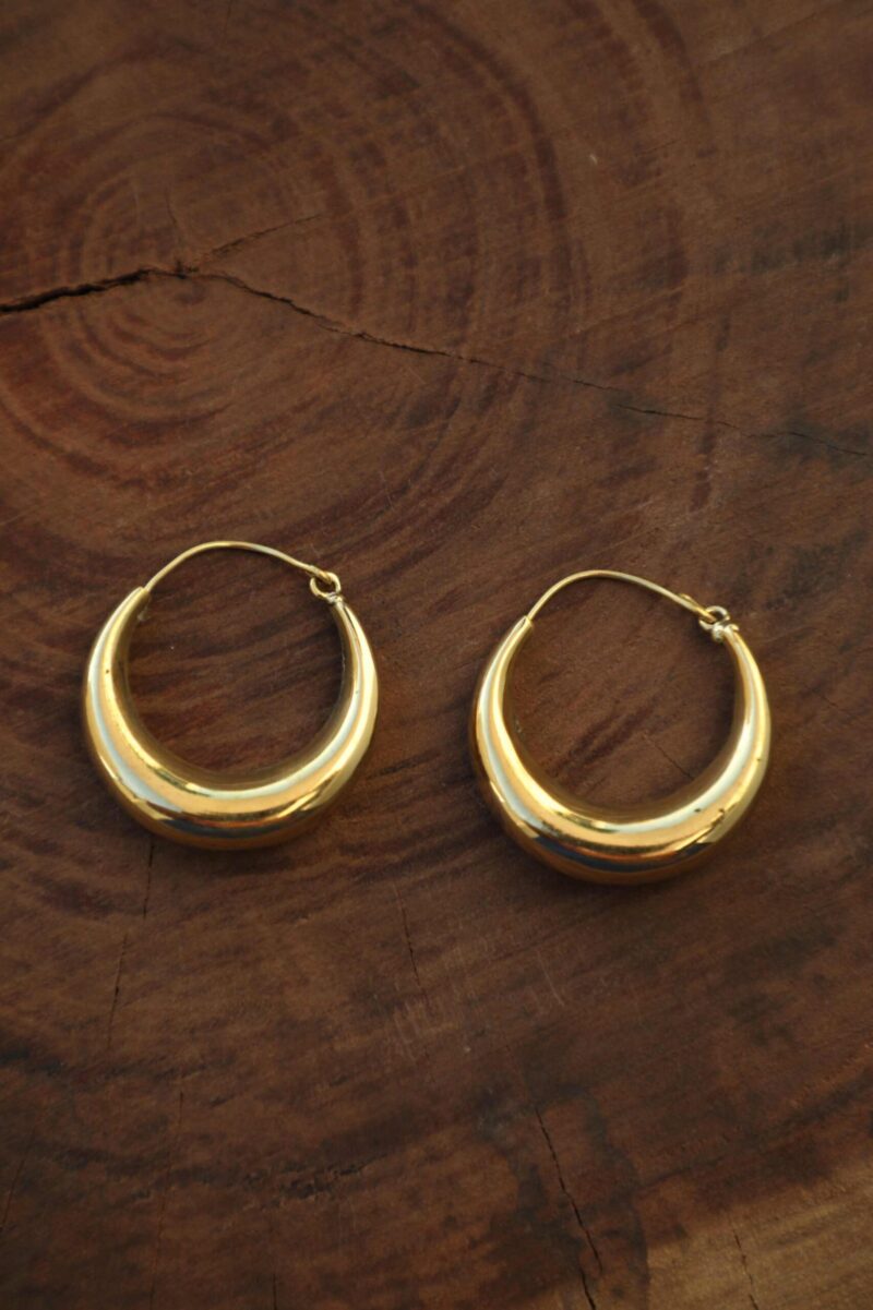 Boucles d’oreilles créoles épaisses