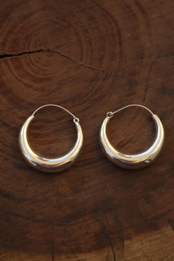 Chunky Silver Earrings