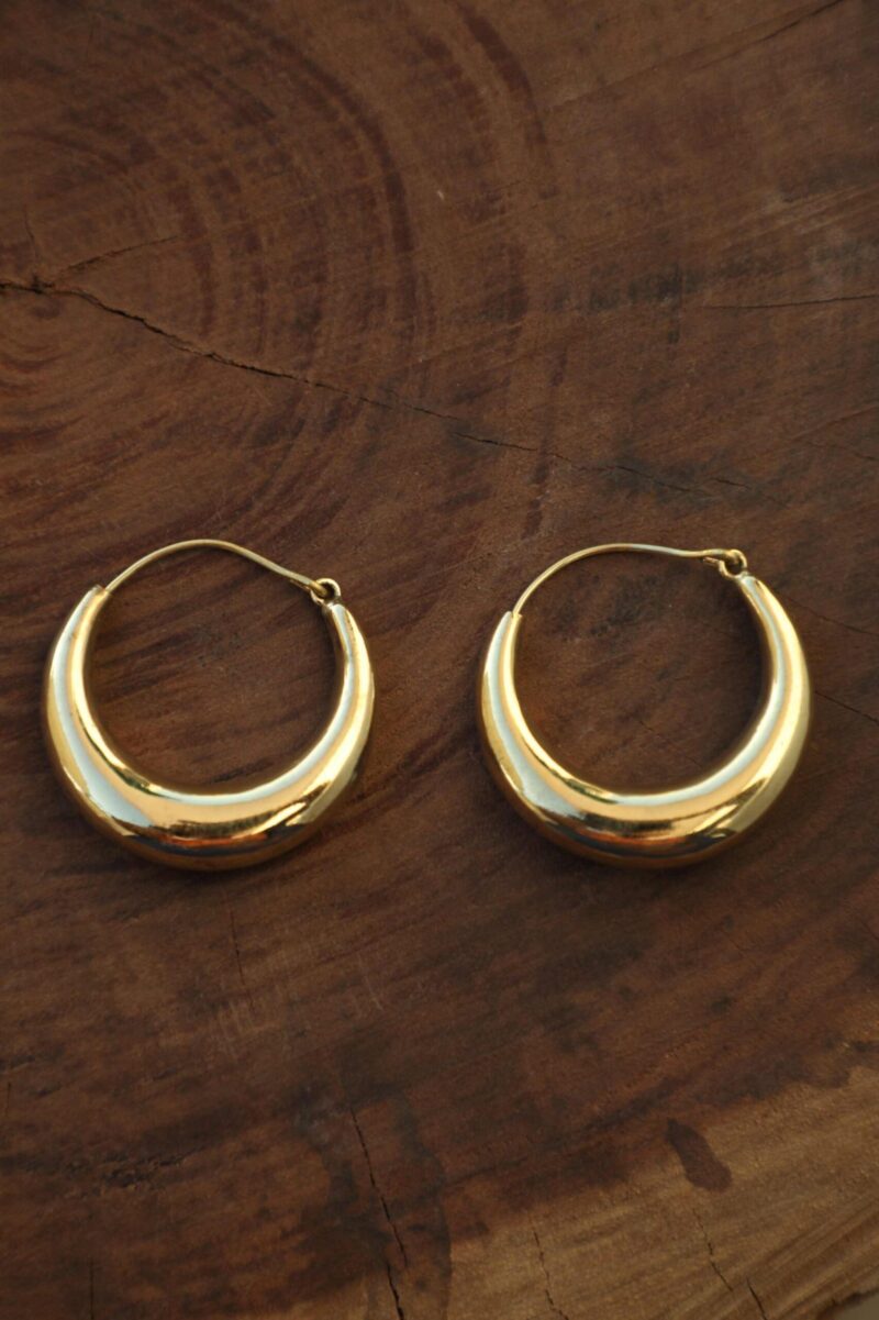 Boucles d’oreilles créoles épaisses