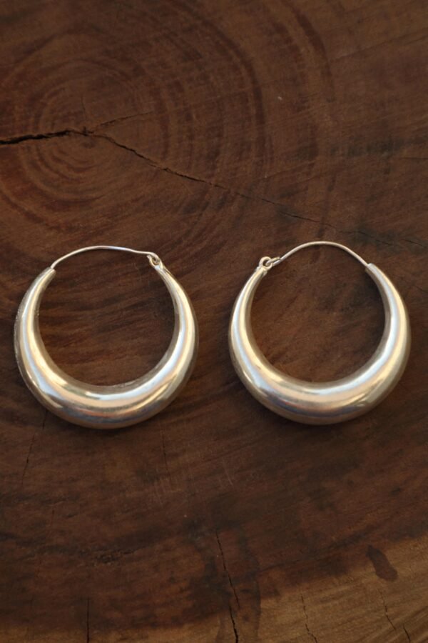 Chunky Silver Earrings