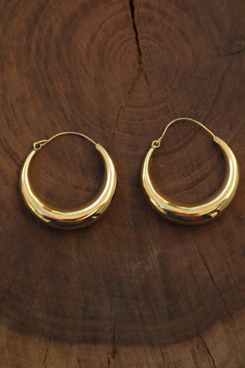 Boucles d’oreilles créoles épaisses