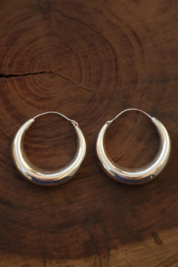 Chunky Silver Earrings