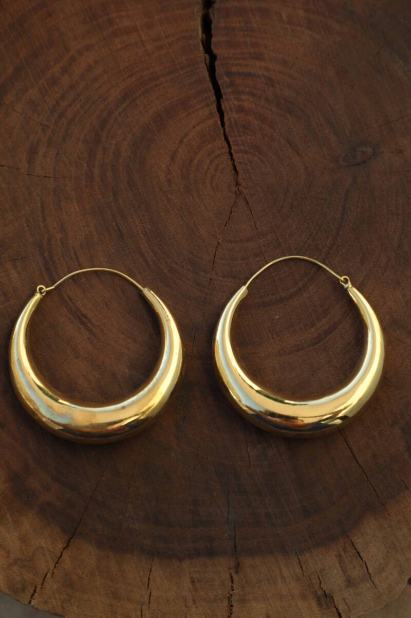 Boucles d’oreilles créoles épaisses