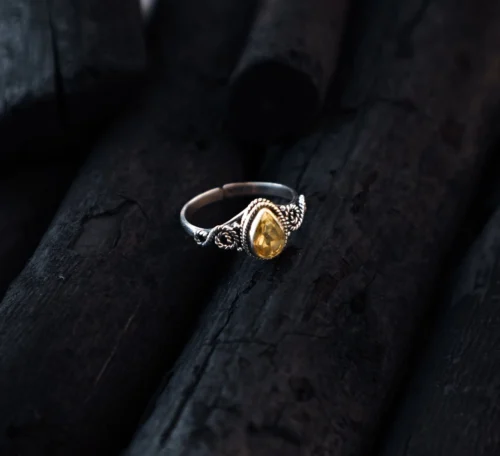 925 Sterling Silver - Citrine Ring