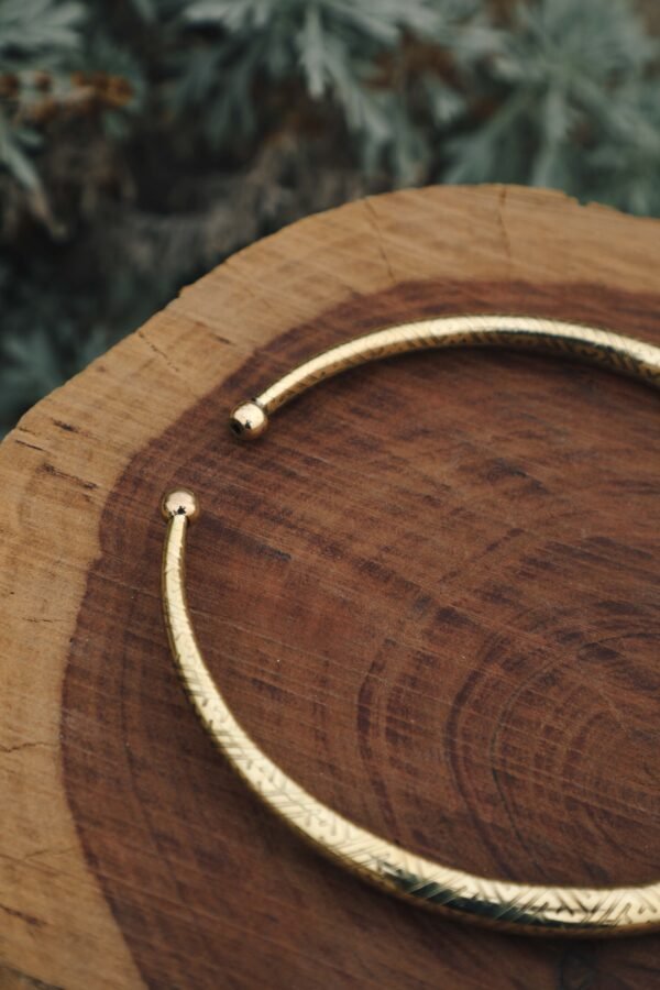 Tribal Geometric Brass Choker