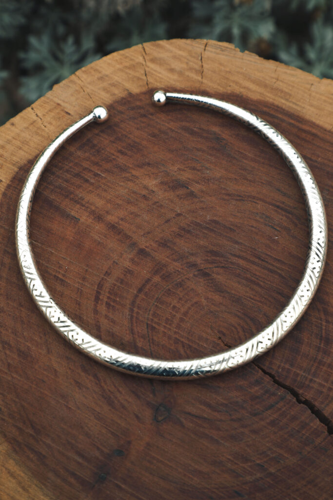 Tribal Geometric Brass Choker