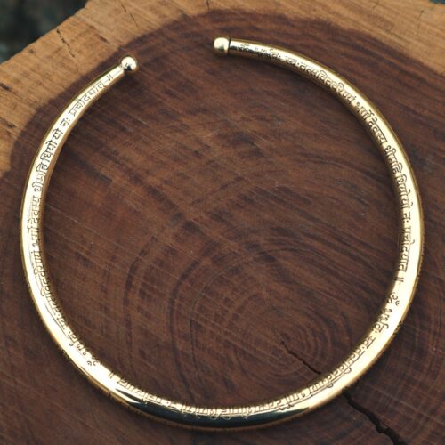Gayatri Mantra Brass Choker