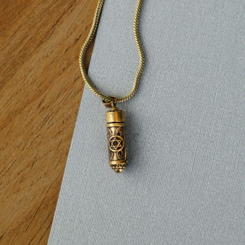 Mystic Brass Potion Pendant – Secret Compartment with Spoon