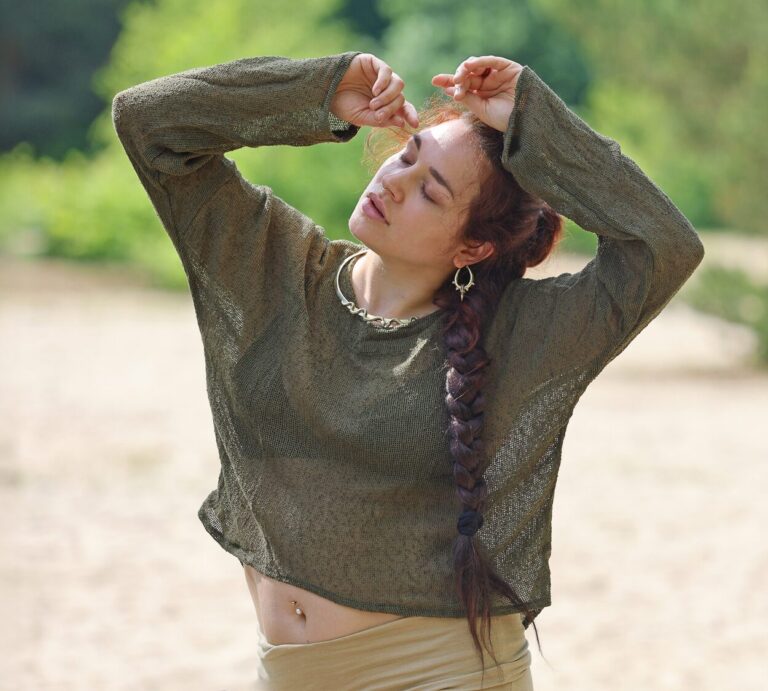 Haut en tricot brise tropicale