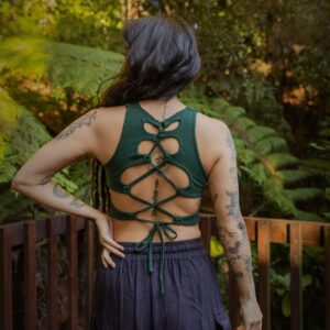 Serpent Back Crop Top