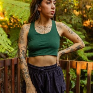 Serpent Back Crop Top