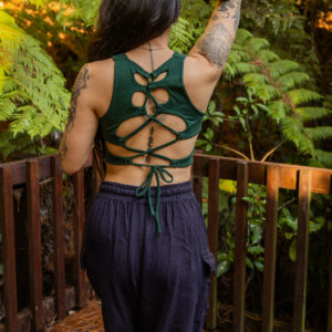 Serpent Back Crop Top