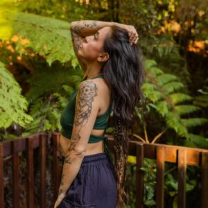 Serpent Back Crop Top