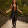 Shipibo Spirit Vest – Strato di cotone unisex con cappuccio
