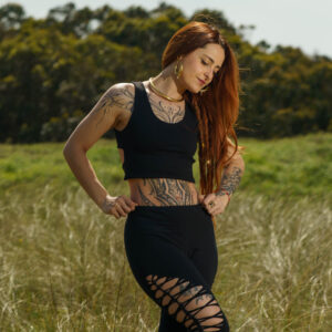 Serpent Back Crop Top