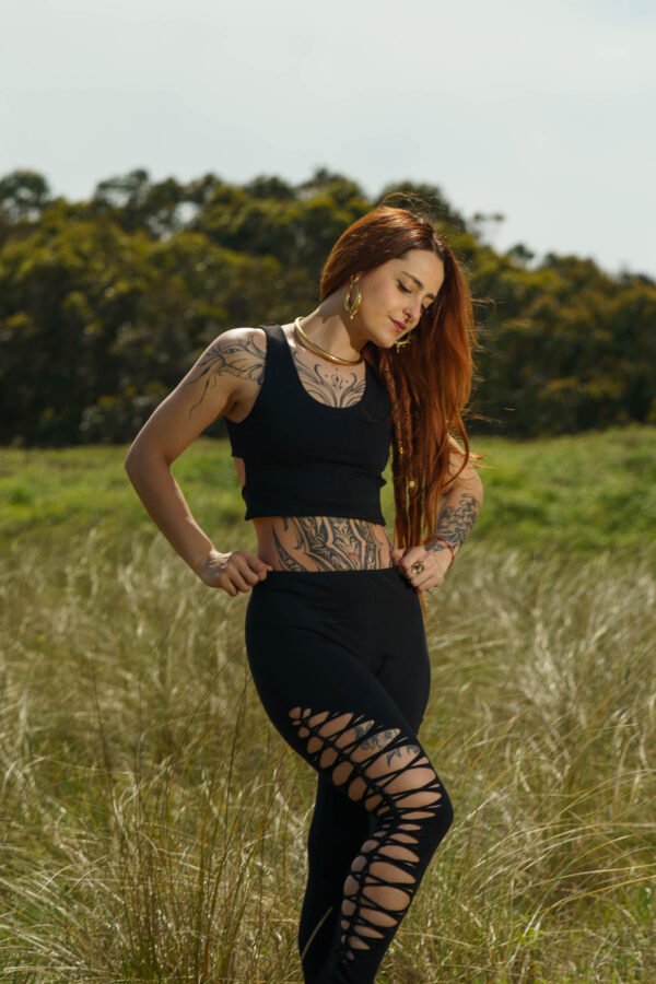 Serpent Back Crop Top