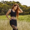 Serpent Back Crop Top