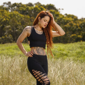 Serpent Back Crop Top