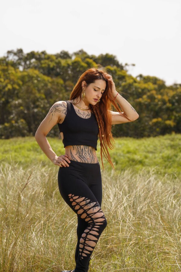 Serpent Back Crop Top