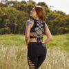Serpent Back Crop Top