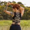 Serpent Back Crop Top