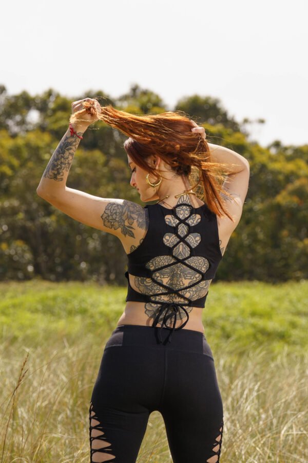 Serpent Back Crop Top