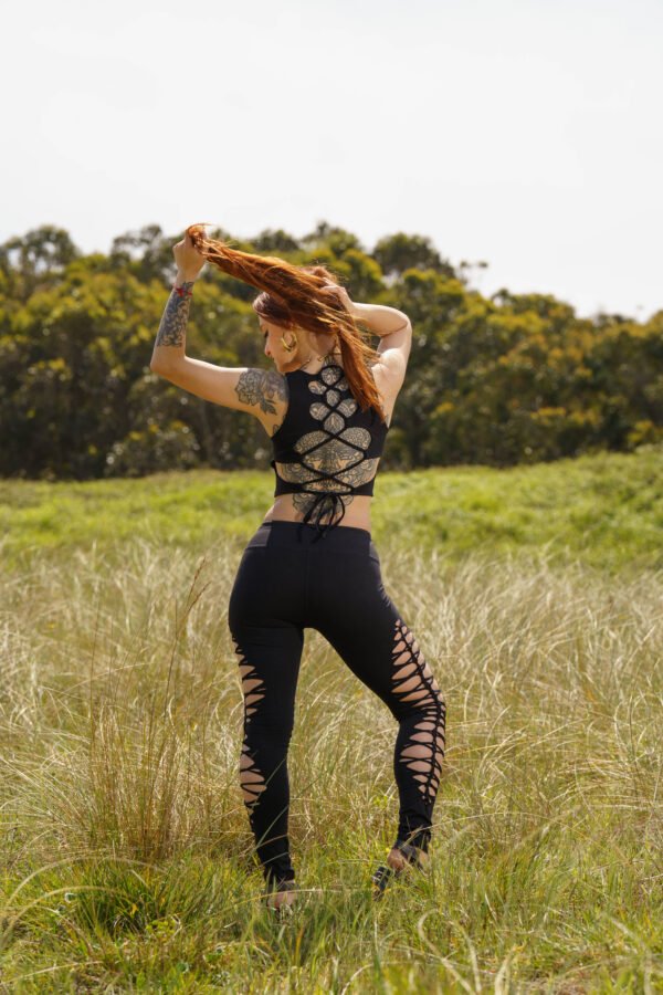 Serpent Back Crop Top