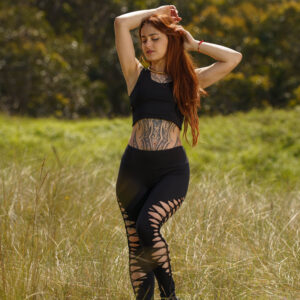 Serpent Back Crop Top