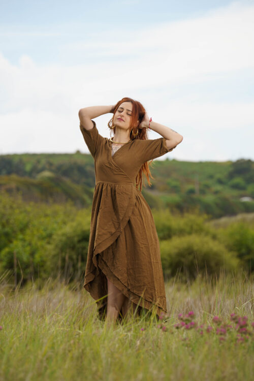 Earth Muse Wrap Dress