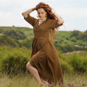 Earth Muse Wrap Dress